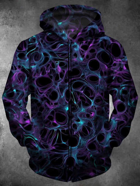 men's printed sweatshirt shirt back view