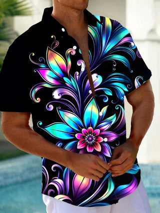 men's tie dye shirt front view