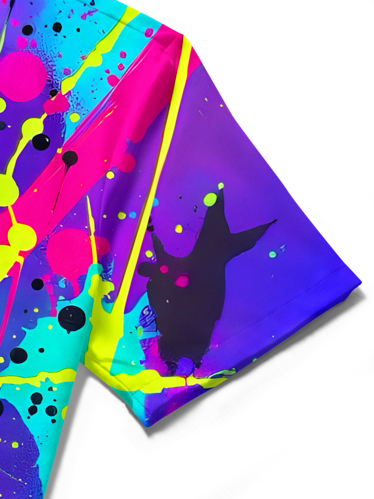 Tie Dye Abstract Men's Pocket Short Sleeve Shirts