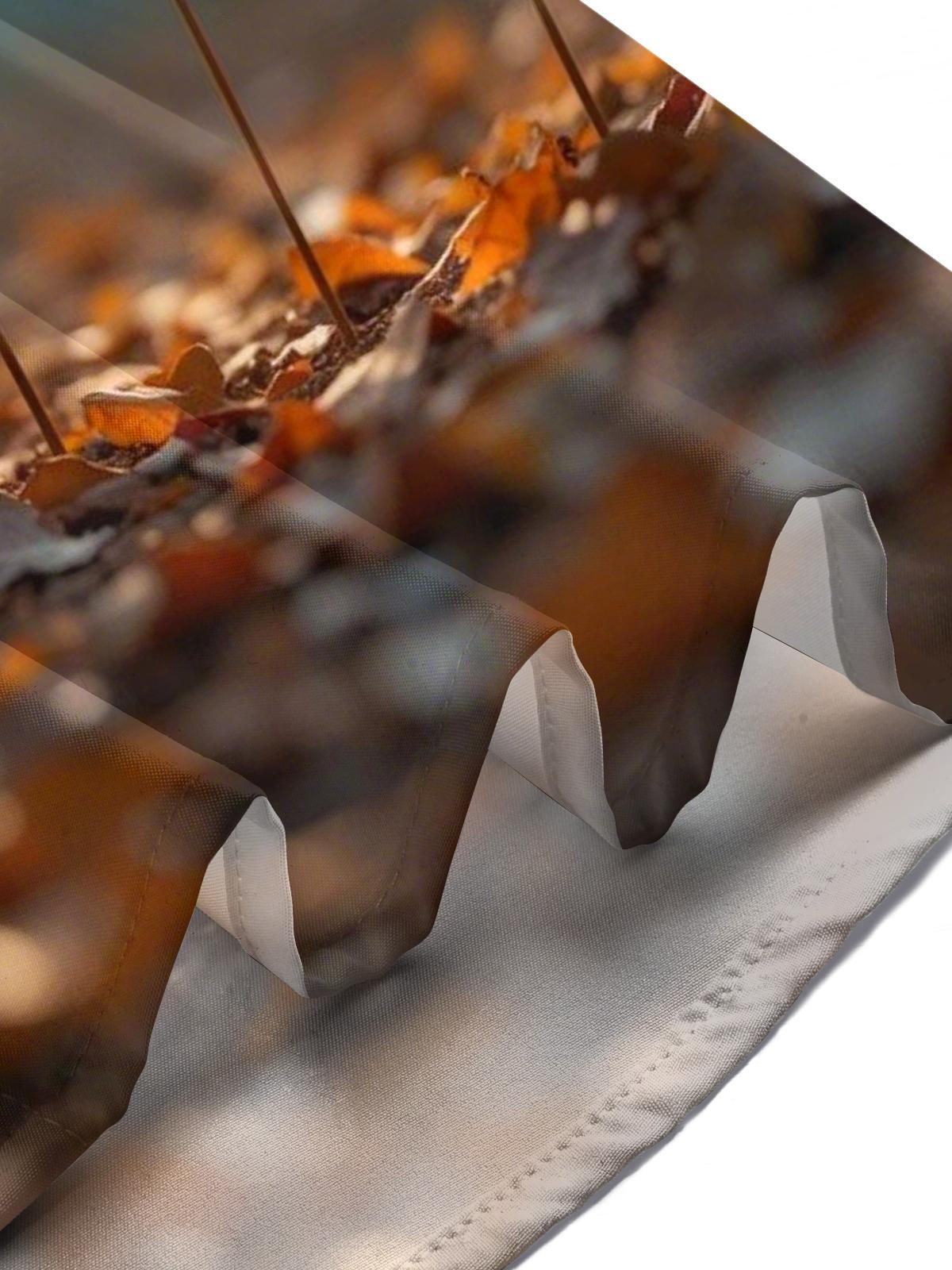 Leaf Print Men's Pocket Short Sleeve Shirts