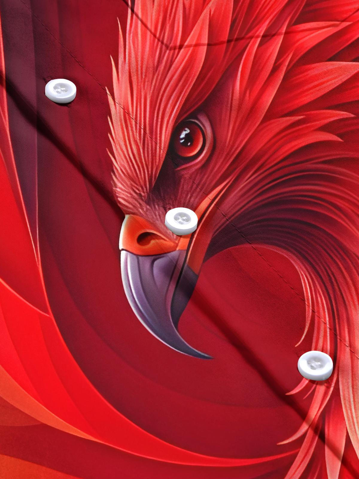 Bird Men's Pocket Short Sleeve Shirts