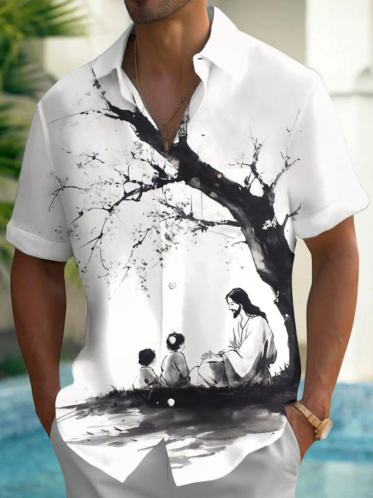 men's shirt front view