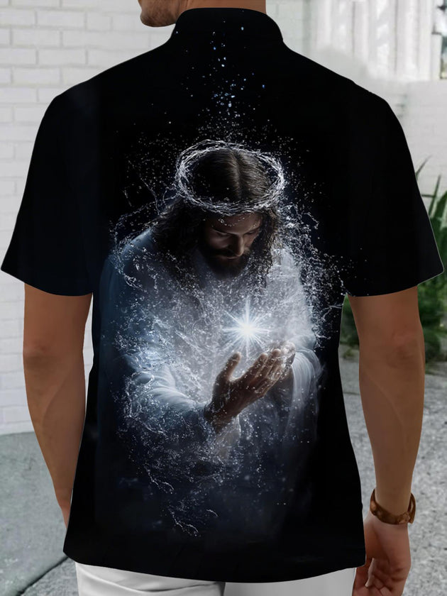 men's pocket shirt back view