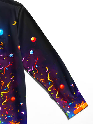 men's printed shirt close-up full sleeve