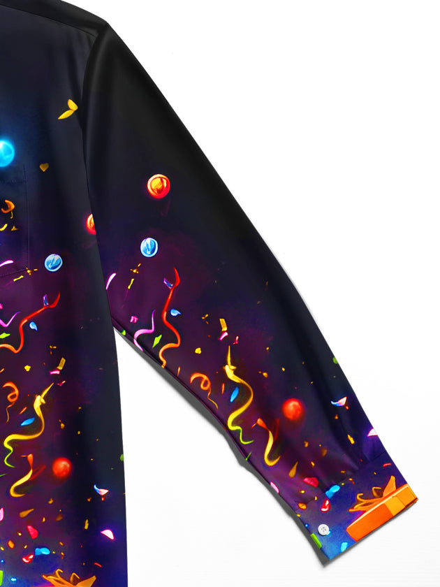 men's printed shirt close-up full sleeve