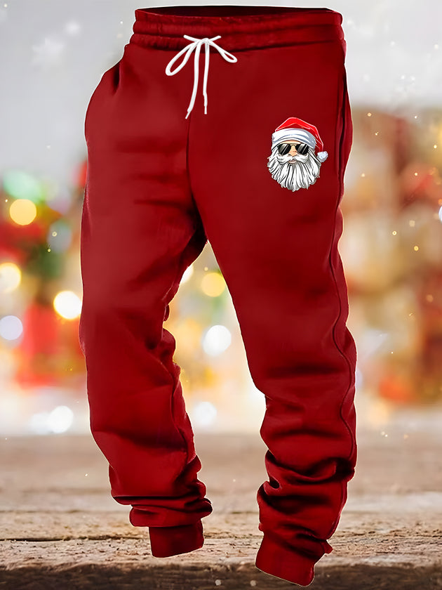 men's Christmas casual pants front view holiday party