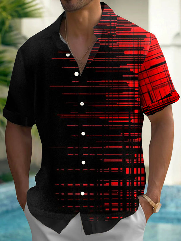 Men's short sleeve shirt with pocket front view