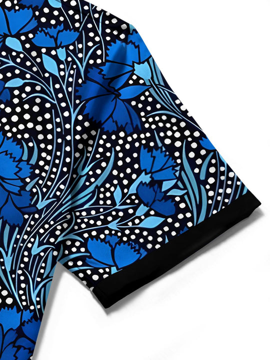 Men floral short sleeve shirt lifestyle outdoor