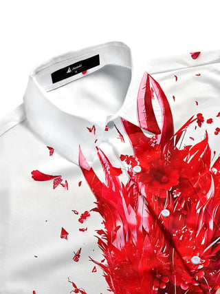 men's botanical shirt side view