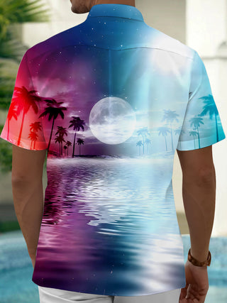 men's aloha shirt back view