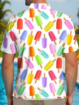 men's aloha shirt back view