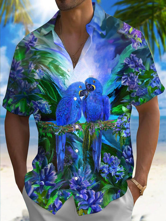 men's patterned sweater shirt front view