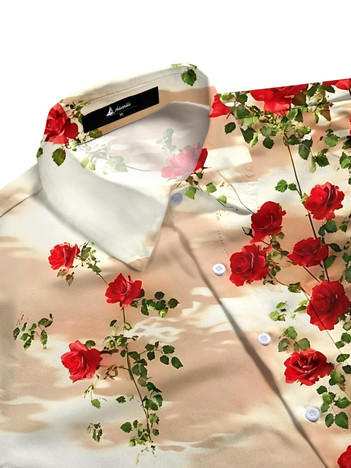 men's botanical shirt side view