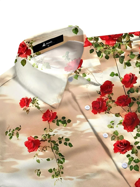men's botanical shirt side view