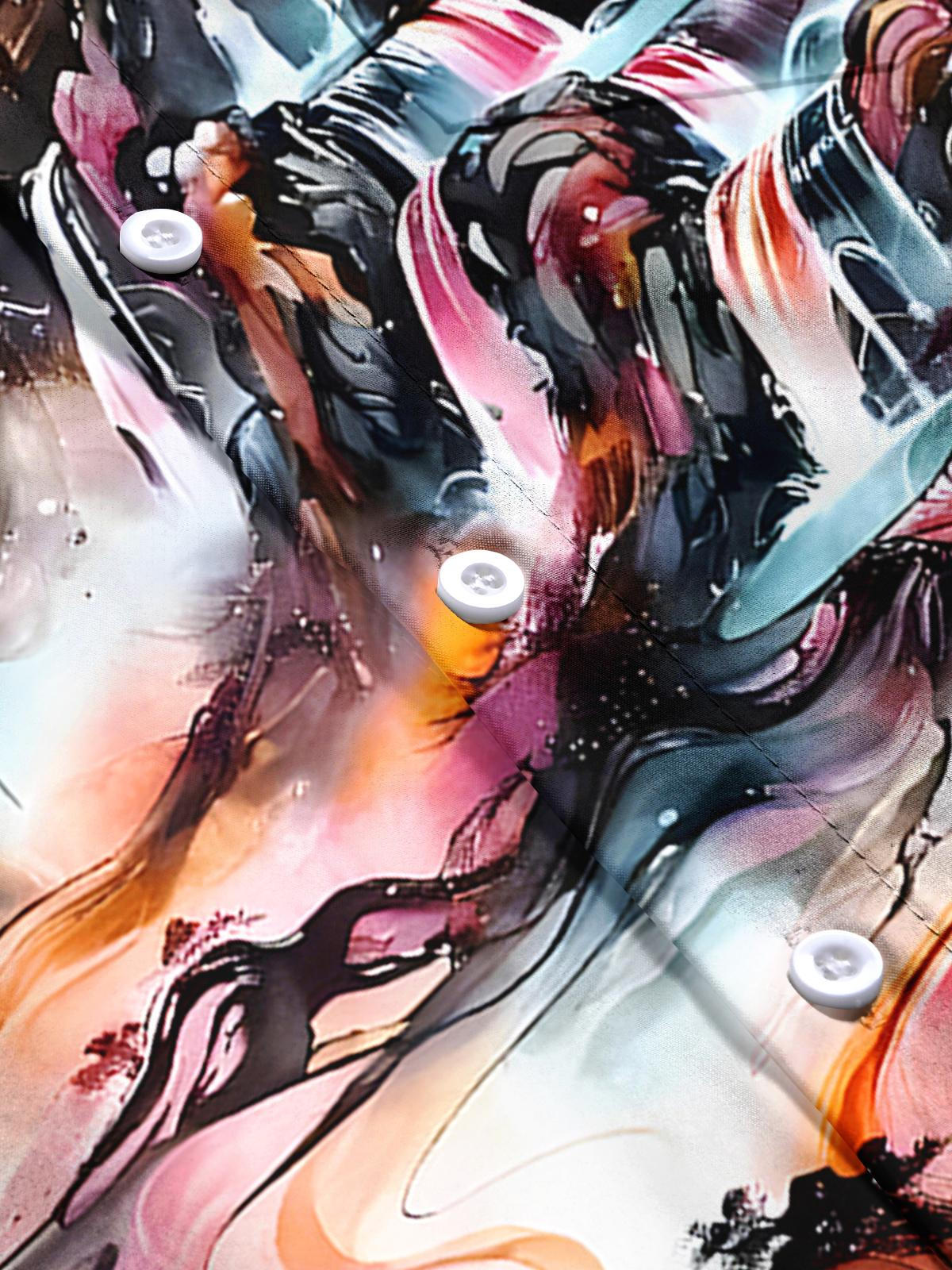 Mountain Courtyard Men's Pocket Short Sleeve Shirts