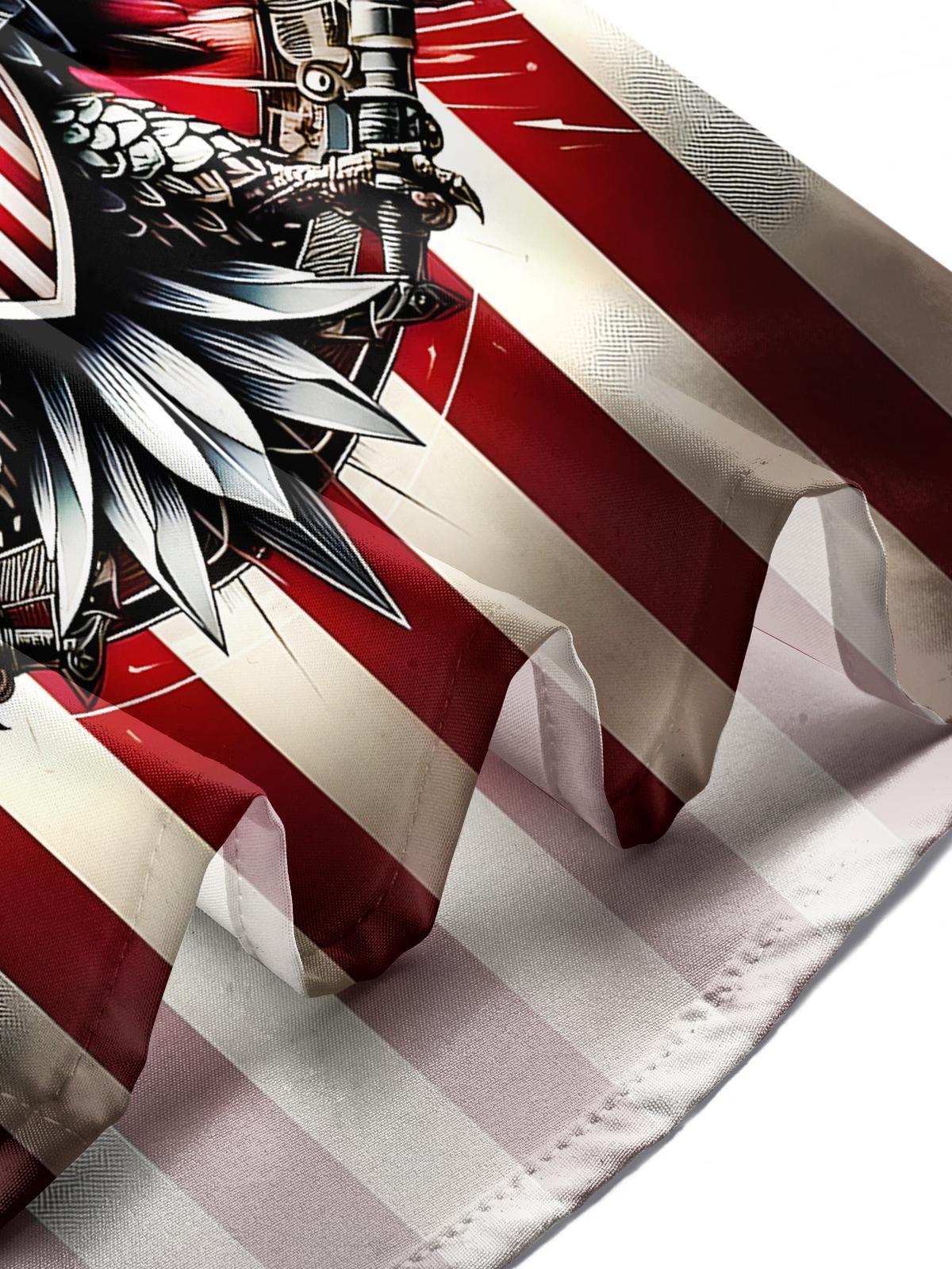 men's eagle print shirt Independence Day