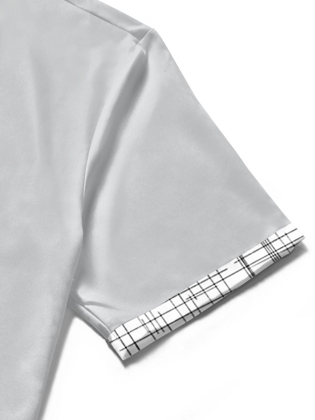 men's Hawaiian shirt close-up short sleeve