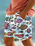 Fish Men's Shorts With Pocket