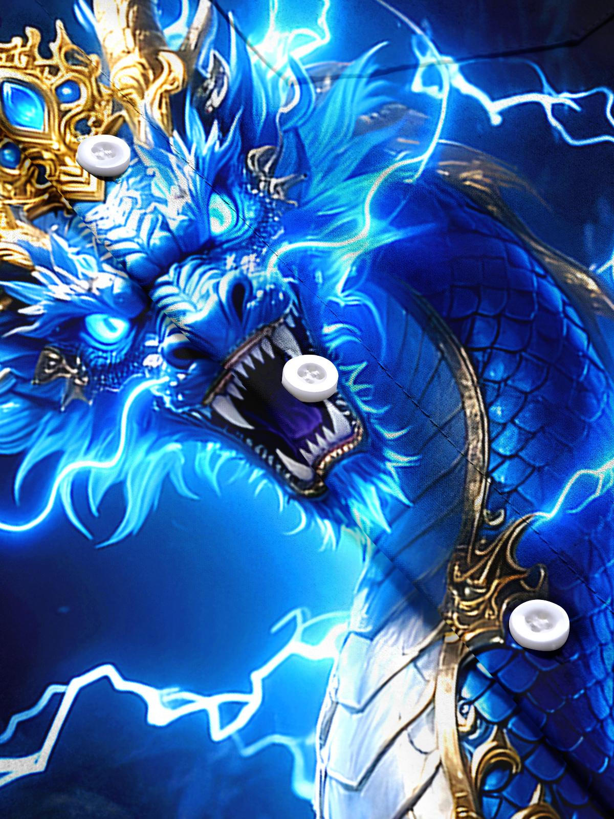 Dragon Men's Pocket Short Sleeve Shirts