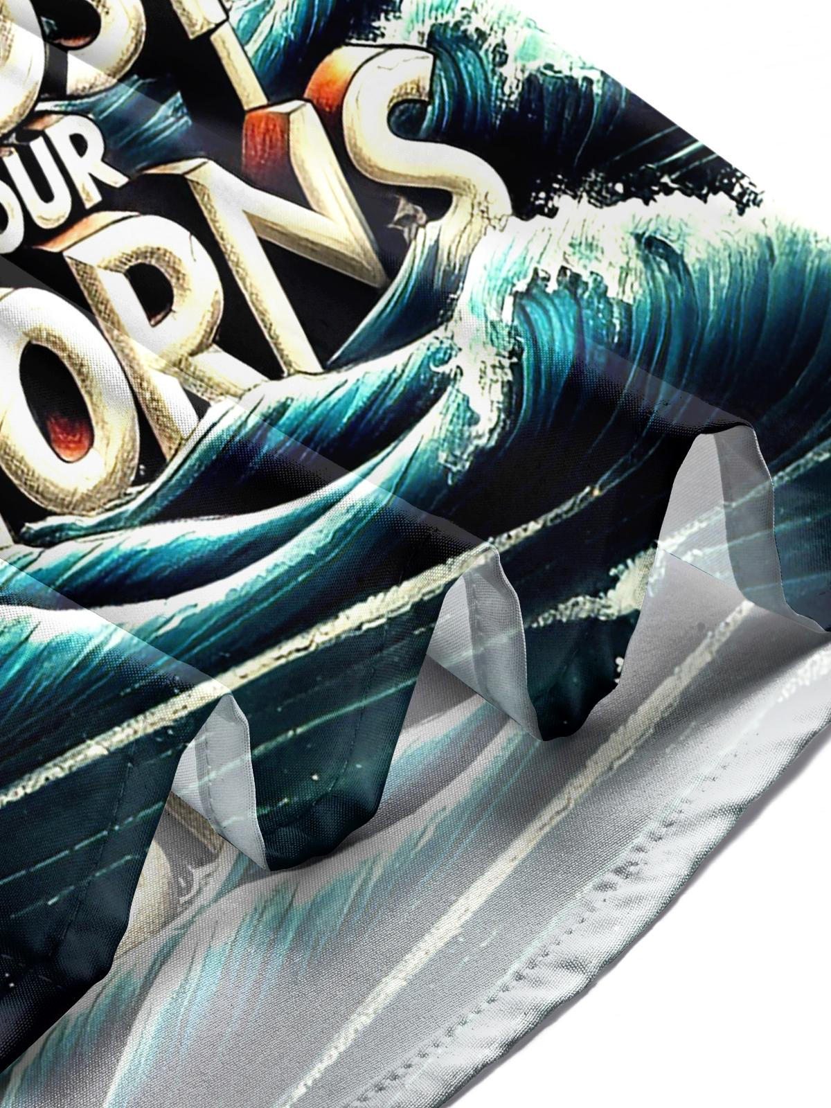 God Is With Us In The Midst Of Our Storns Men's Pocket Short Sleeve Shirts