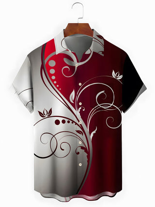 men's botanical shirt side view