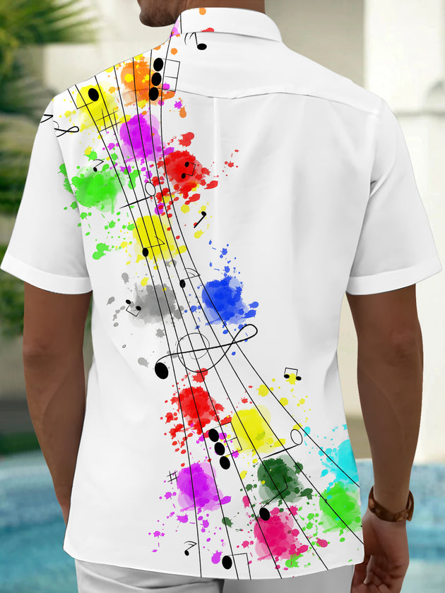 men's band shirt back view