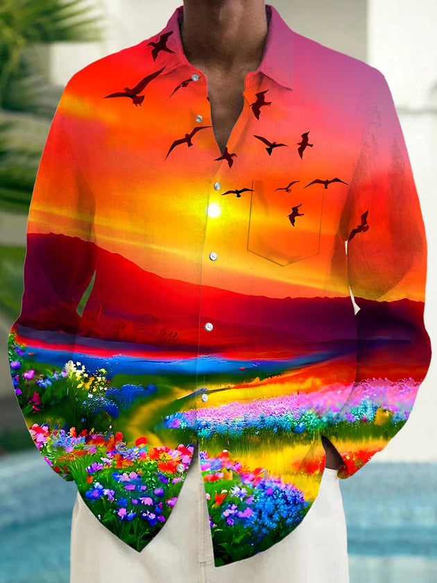 men's shirt front view