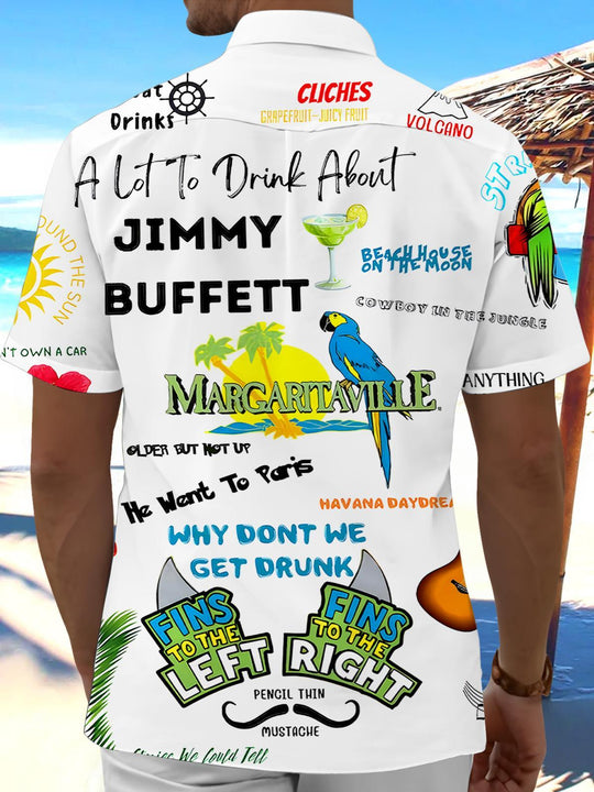men's aloha shirt back view