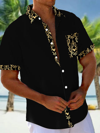 men's vintage style shirt front view