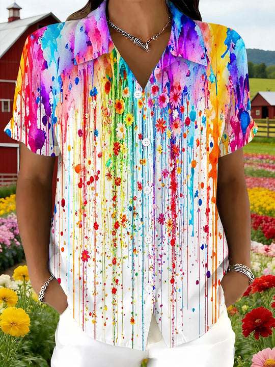 women's tie dye shirt front view