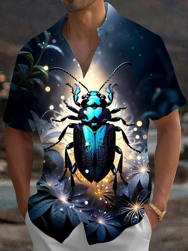 Insects Men's Pocket Short Sleeve Shirts