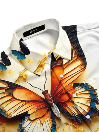 men's botanical shirt side view