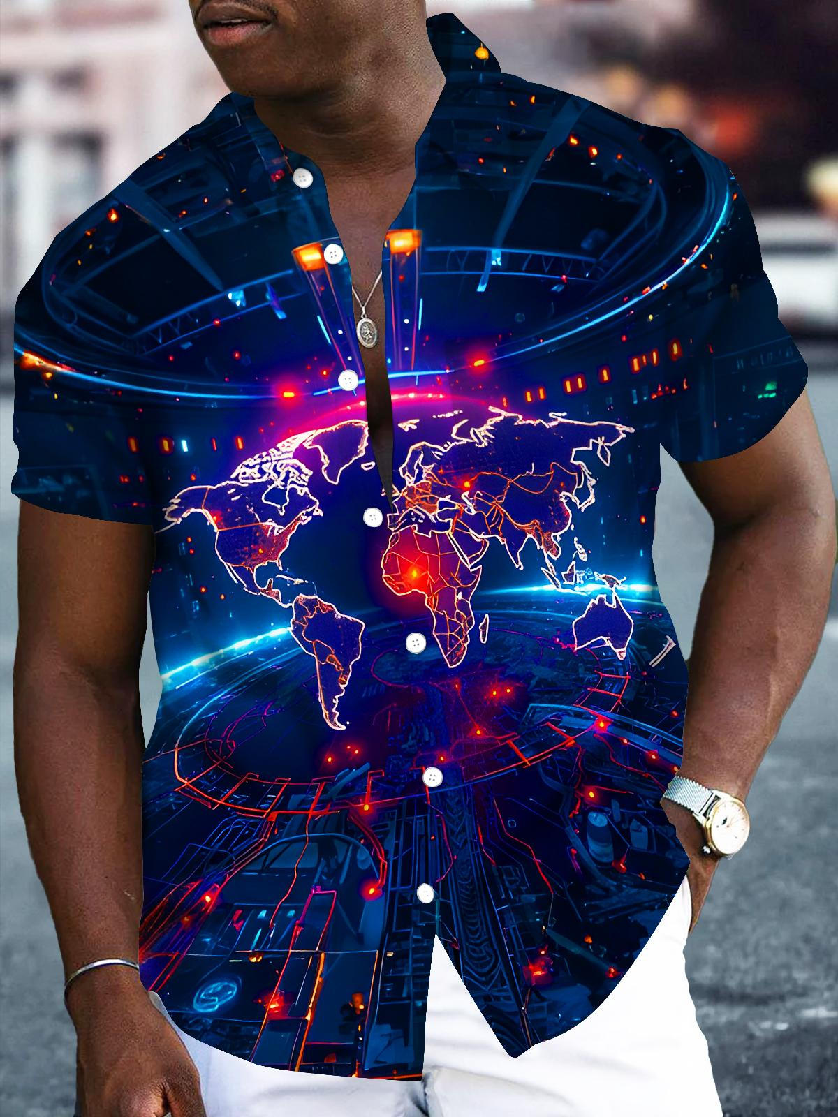 AI Automation News Men's Pocket Short Sleeve Shirts