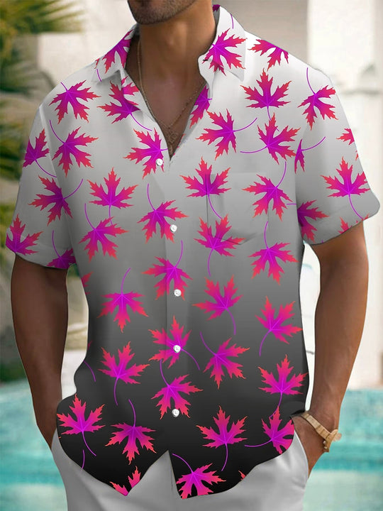 men's gradient print shirt front view