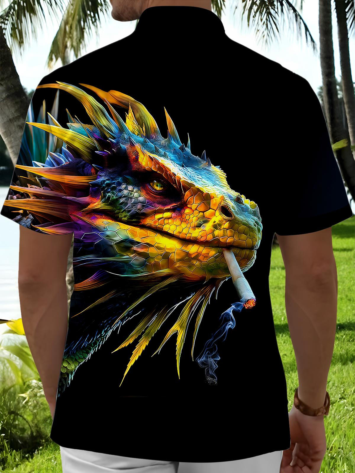 Smoking Lizard Men's Pocket Short Sleeve Shirts