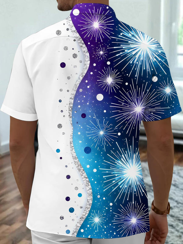 men's pocket short sleeve shirt back view