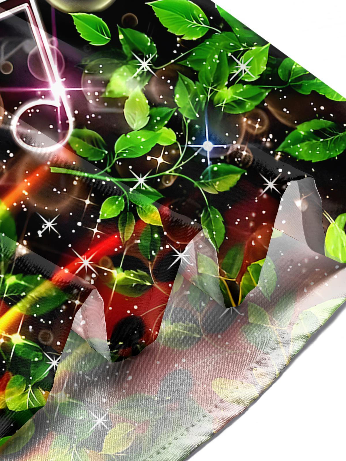 Musical Note Leaf Men's Pocket Short Sleeve Shirts