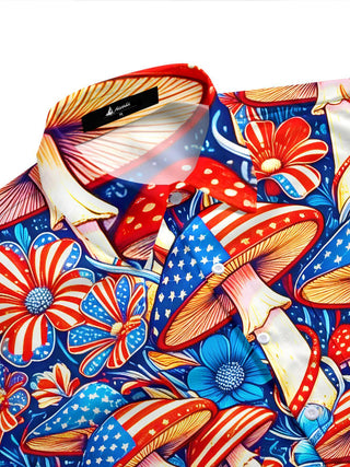 men's botanical shirt side view