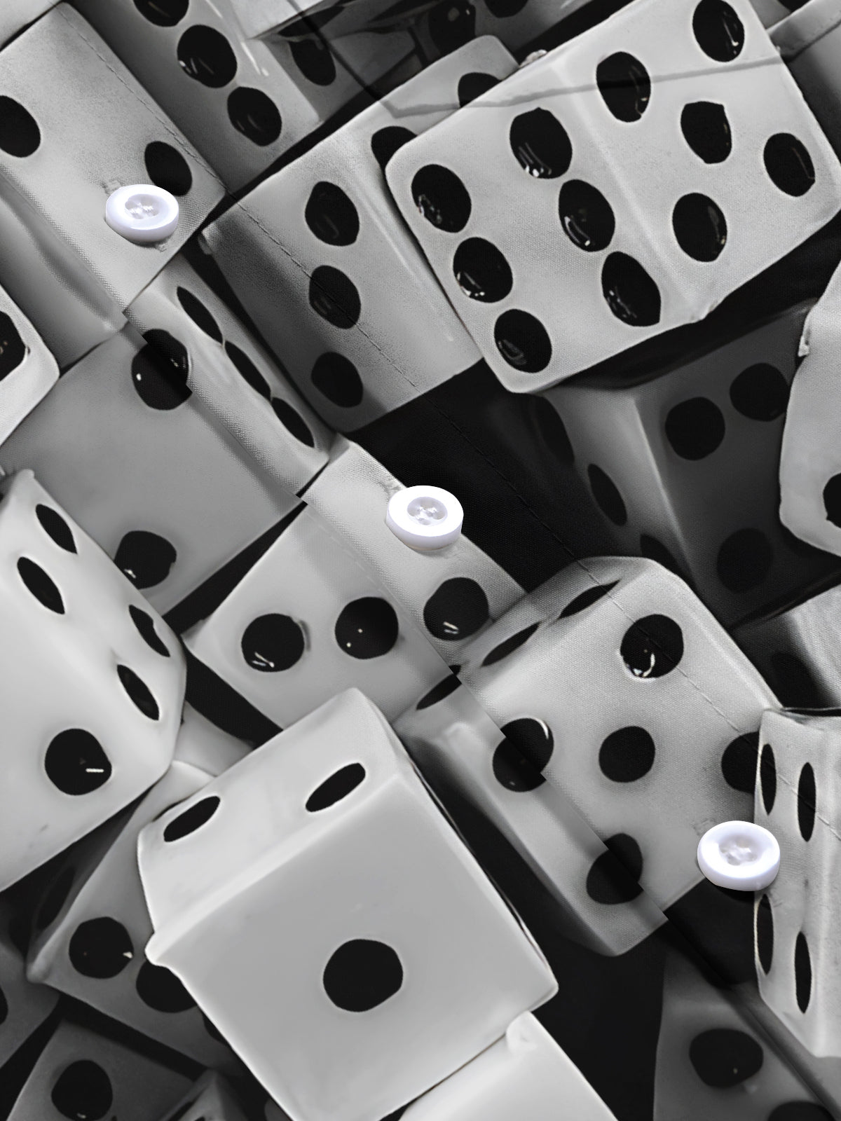 Dice Print Men's Pocket Short Sleeve Shirts