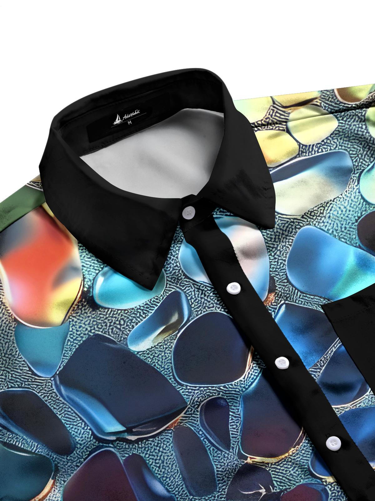 Geometry Men's Pocket Short Sleeve Shirts