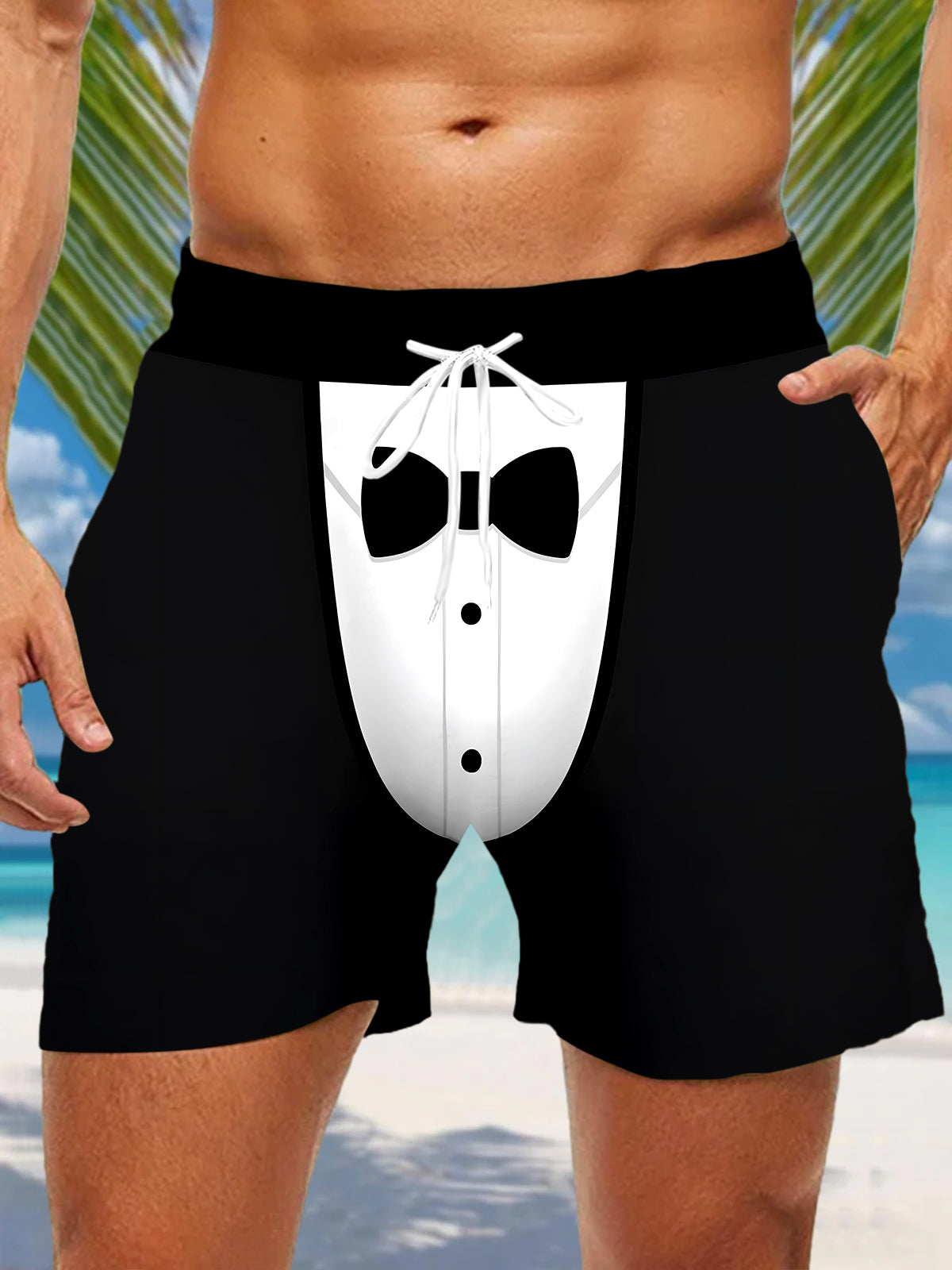 Funny Men's Print Pocket Shorts