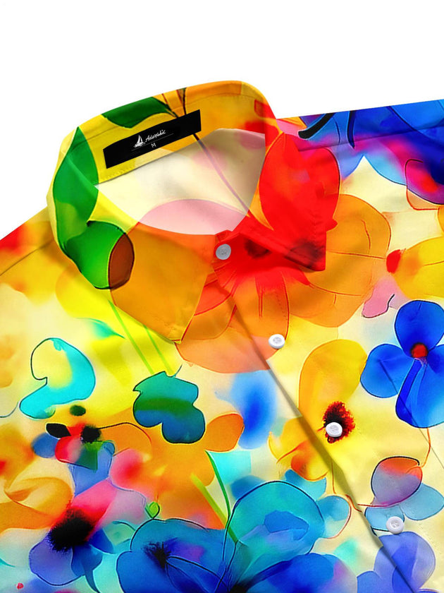 men's tropical shirt side view