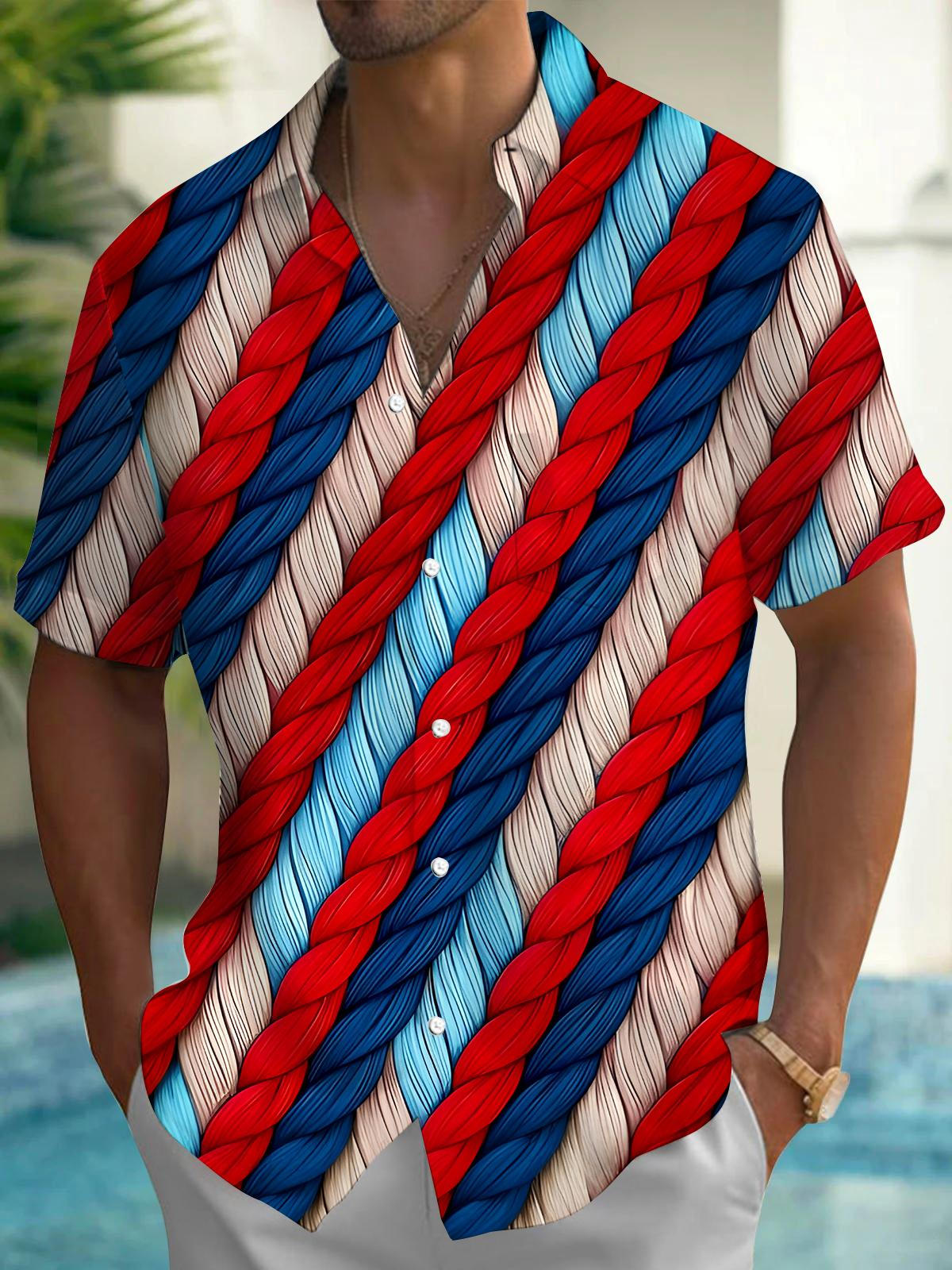 Rope Men's Pocket Short Sleeve Shirts