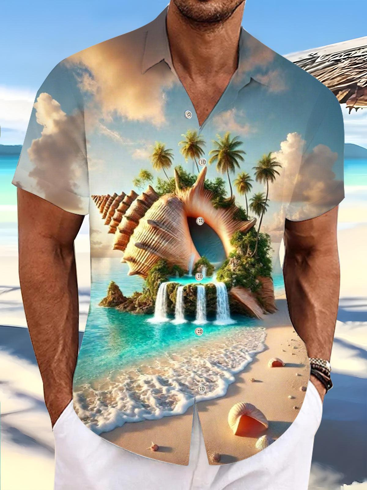 men's shirt front view