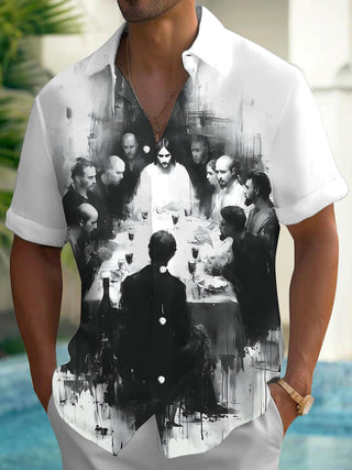 men's shirt front view
