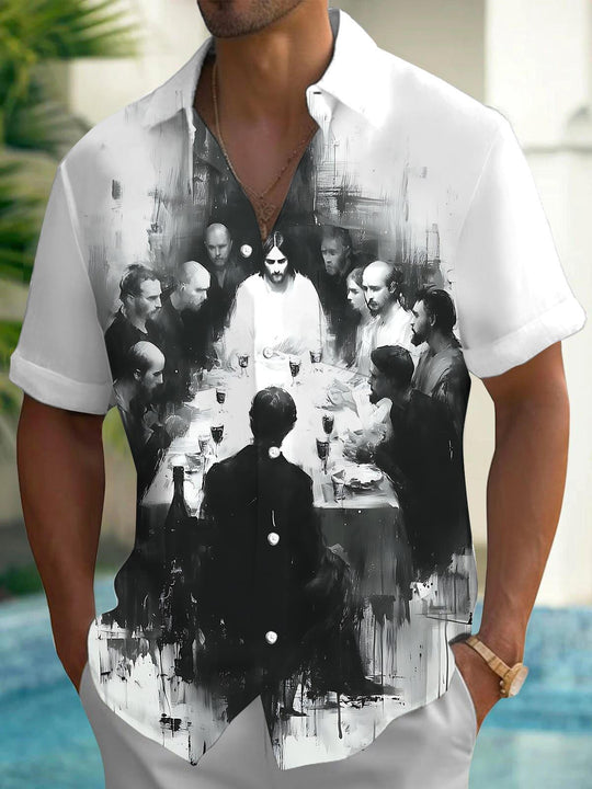 men's shirt front view