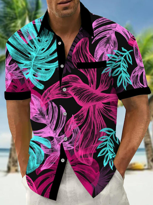 men's patterned sweater shirt front view