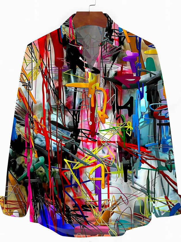 men's tie dye shirt front view