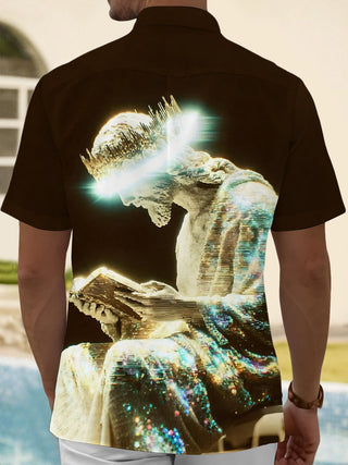 men's pocket shirt back view