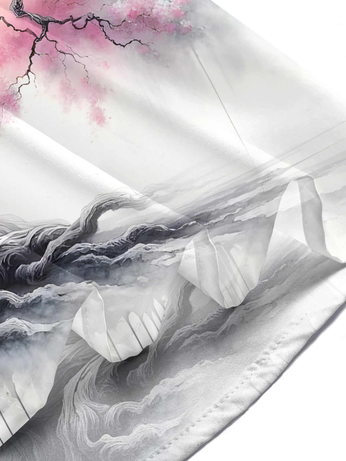 Tree Print Men's Pocket Short Sleeve Shirts